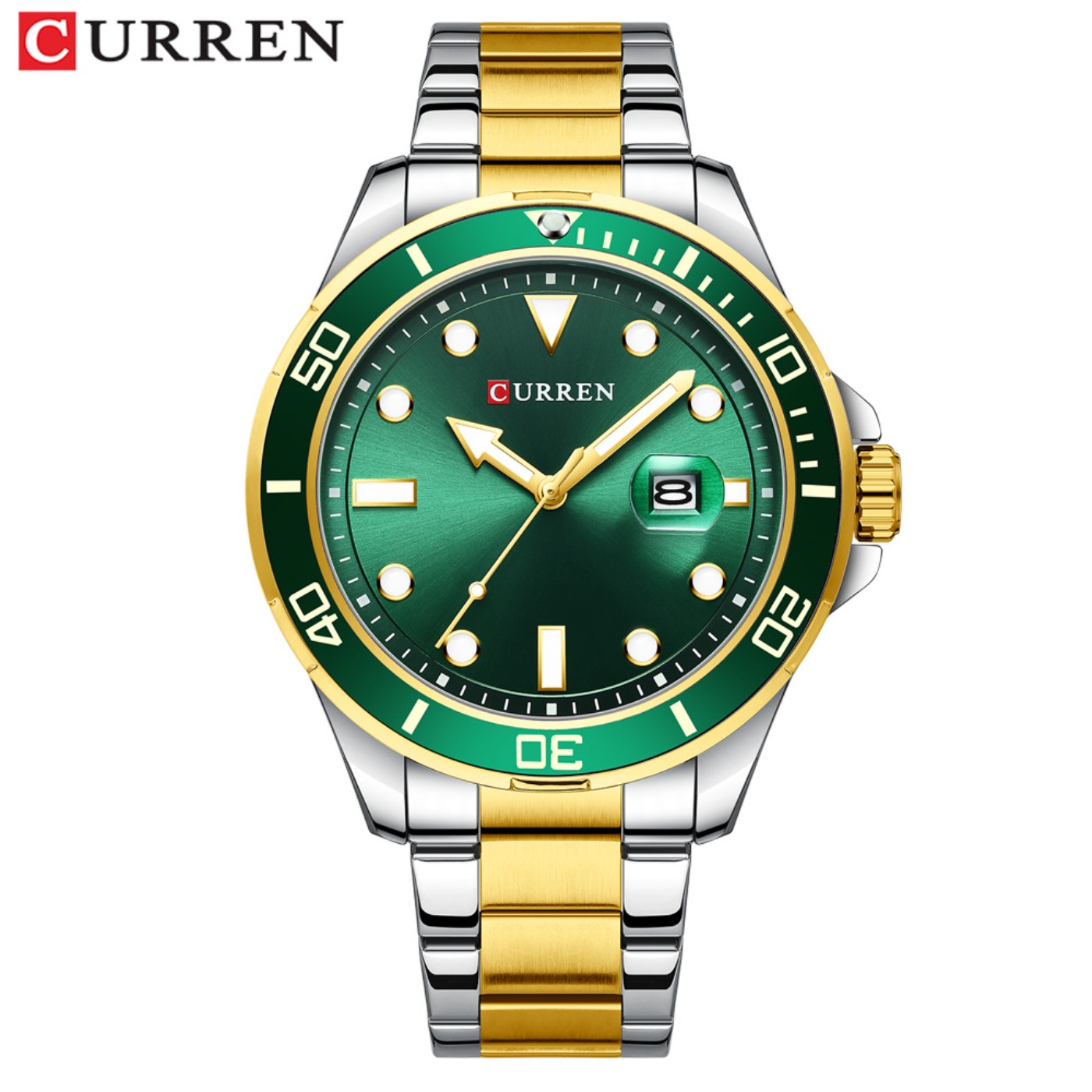 Luxury Watch Green - Reloj CURREN de la Serie Green
