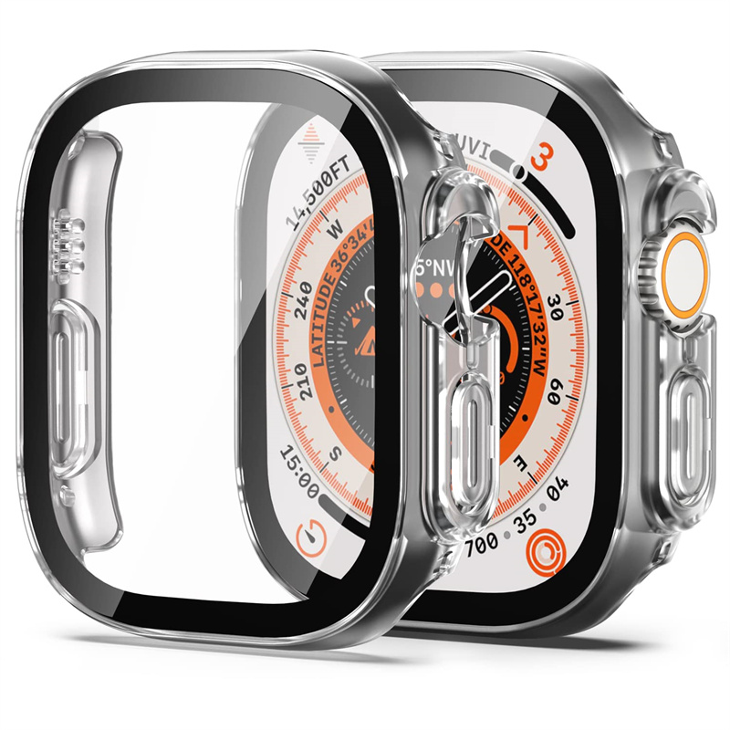 Luxury Watch Protection Film - Vidrio + funda para Apple Watch