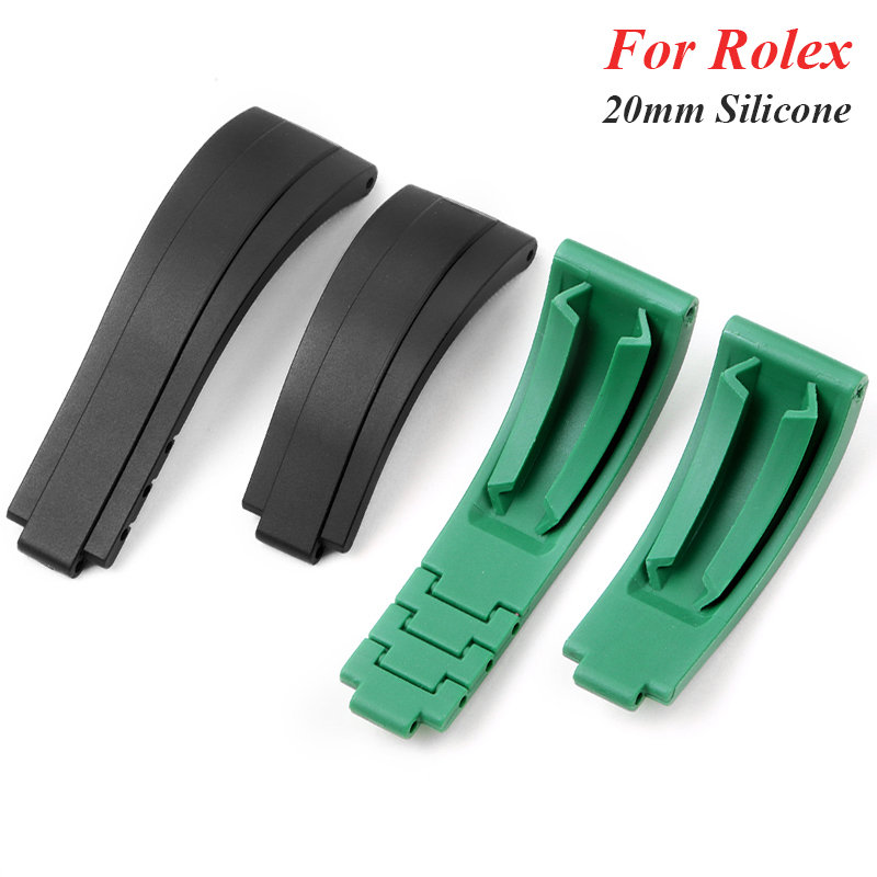 Luxury Watch Green Dial - Para pulsera de goma Rolex para