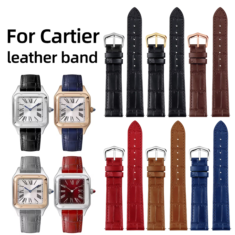 Luxury Watch Engraving - Correa de cuero genuino de 15mm,