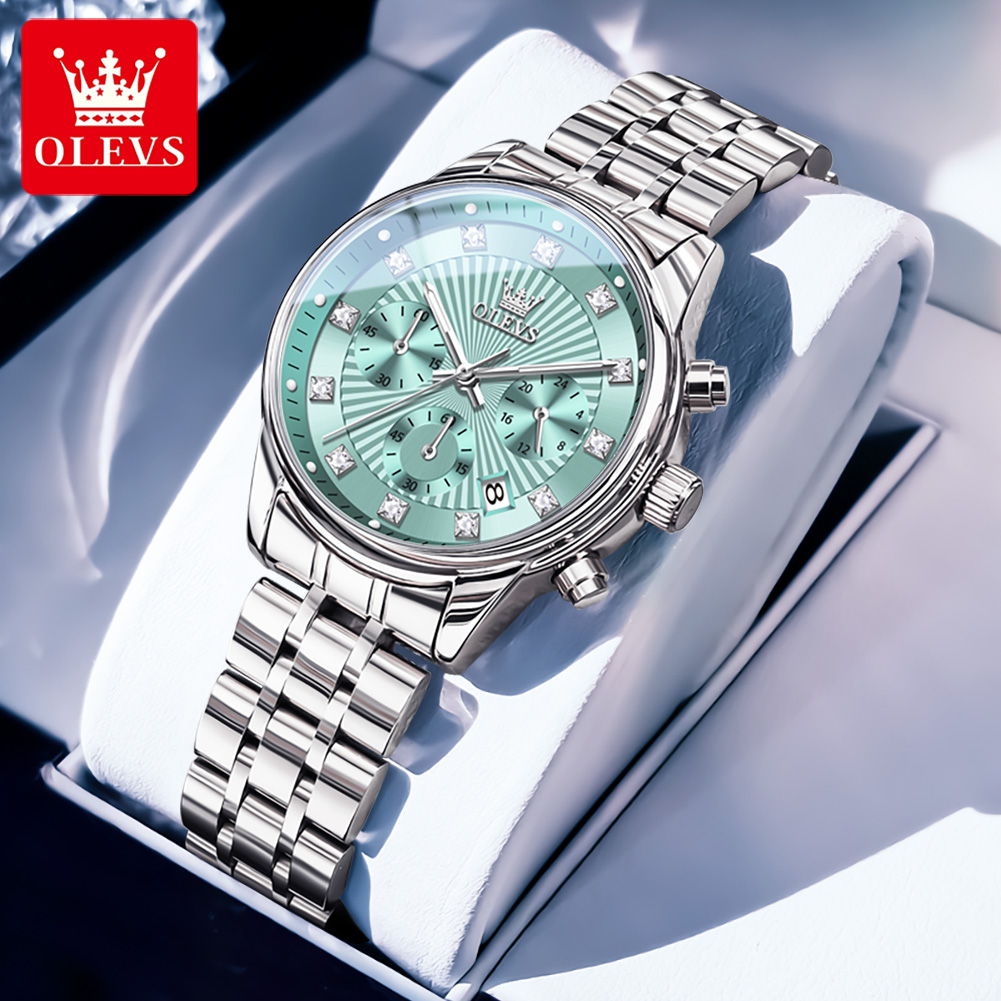 Luxury Watch Green Dial - OLEVS relojes para mujer, reloj de