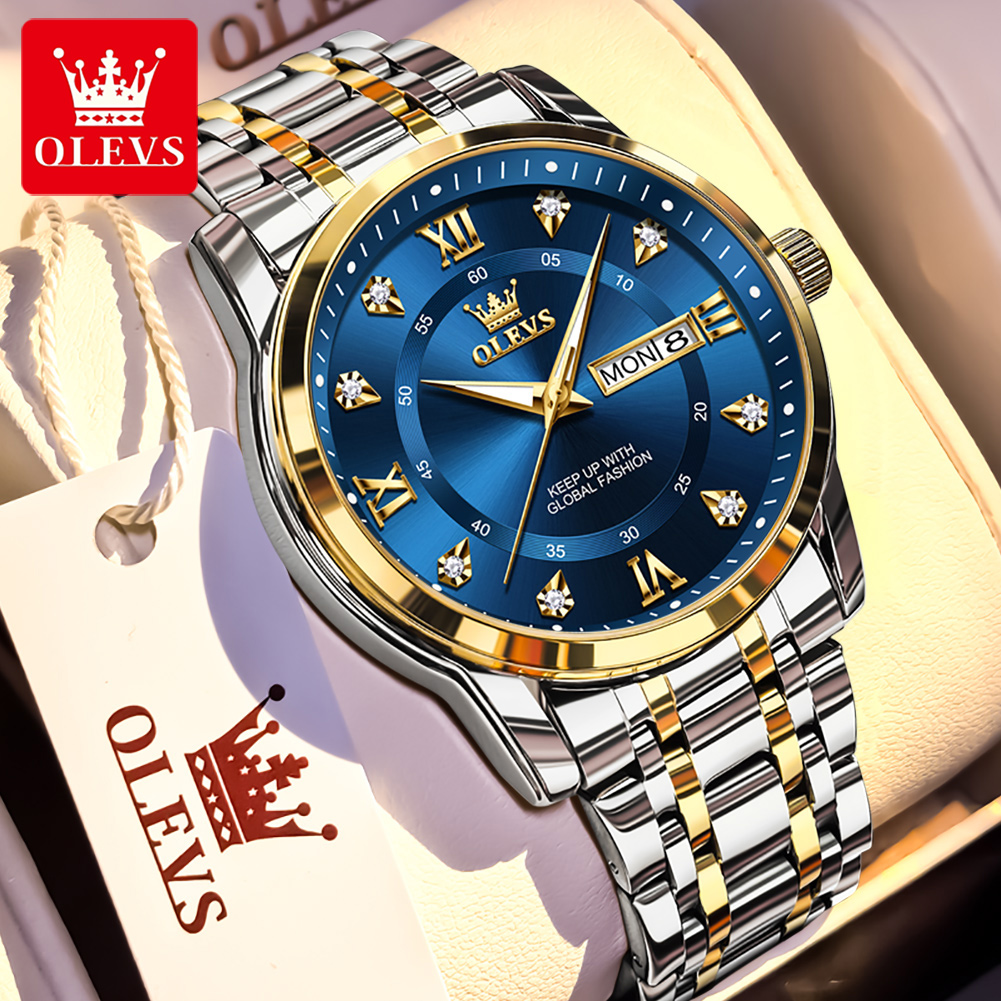 Luxury Watch Green - Marca OLEVS, relojes de moda para
