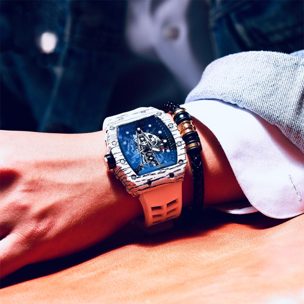 Luxury Watch Makes - Reloj de Cuarzo Funcional para Hombre,