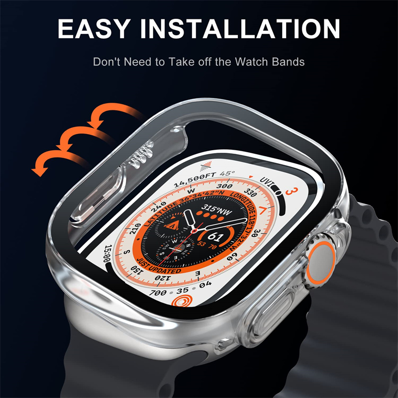 Vidrio + funda para Apple Watc - Luxury Watch Protection Film reseña y precio