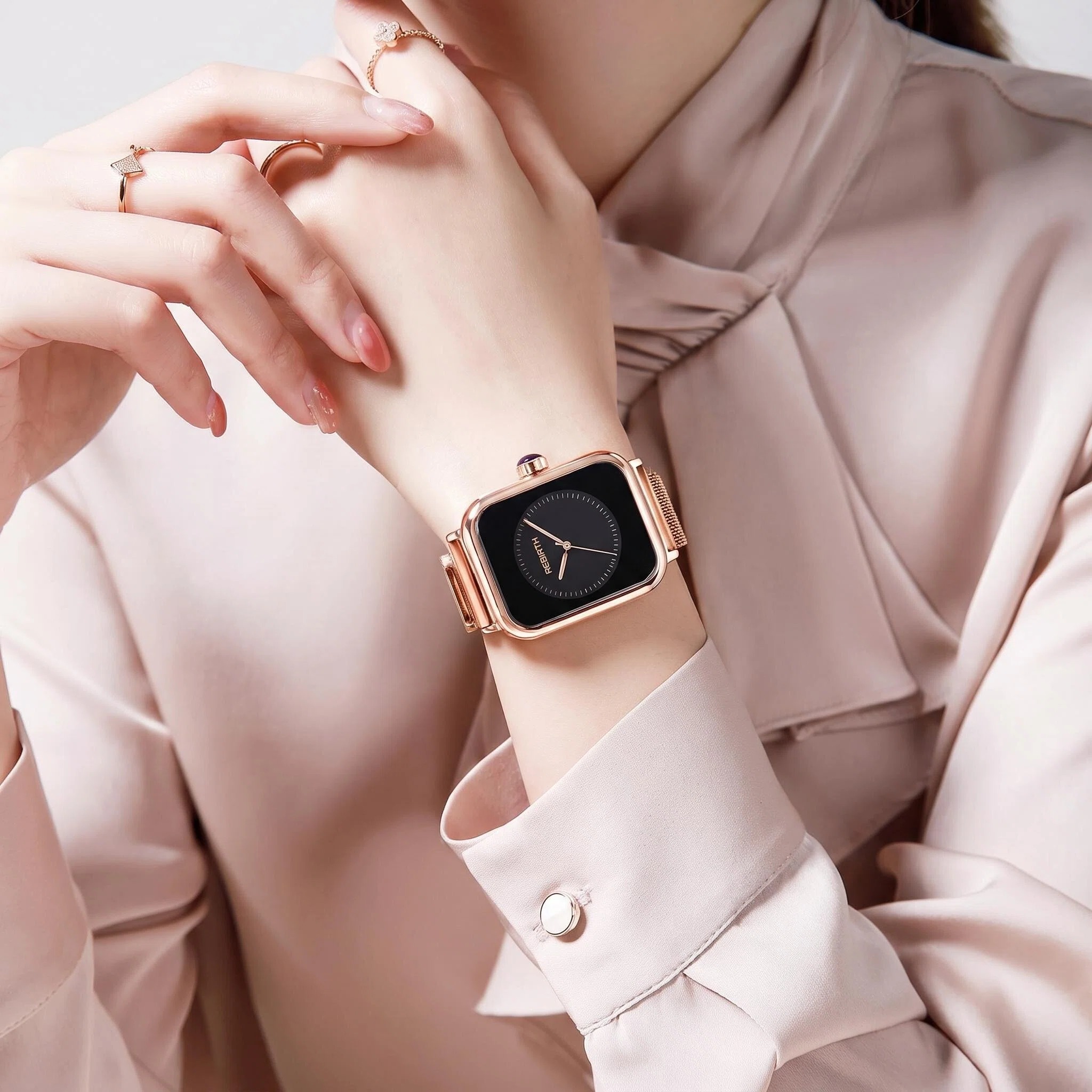 Reloj de Mujer Cuadrado de Luj - Luxury Watch Black reseña y precio