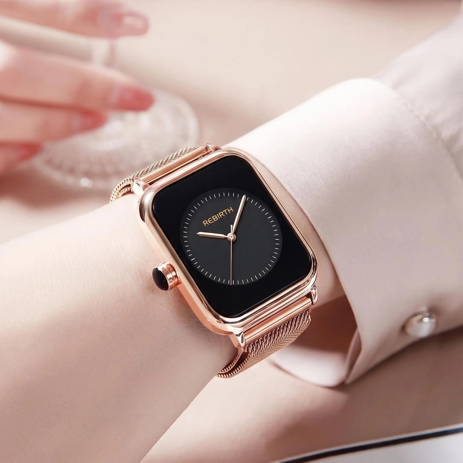 Reloj de Mujer Cuadrado de Luj - Luxury Watch Black reseña y precio