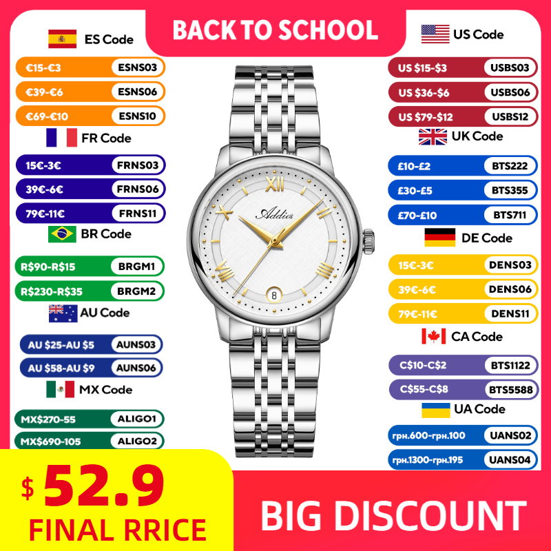 Relojes ADDIES elegantes de cu - Luxury Watch Travel Case reseña y precio