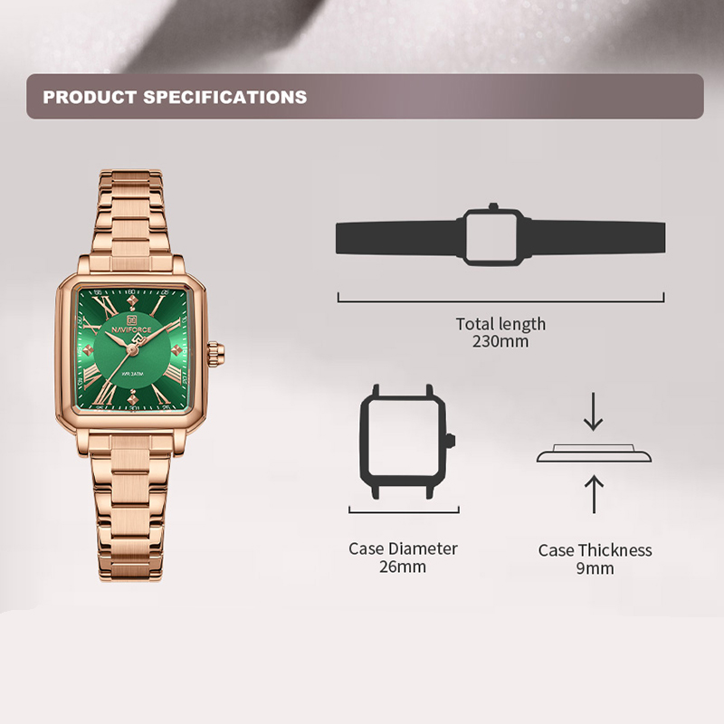 NAVIFORCE Nuevo Reloj Original - Luxury Watch Black reseña y precio