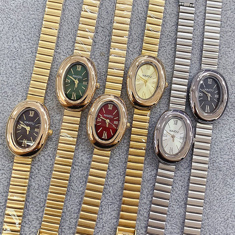 Reloj de cuarzo ovalado dorado - Lux Watch reseña y precio