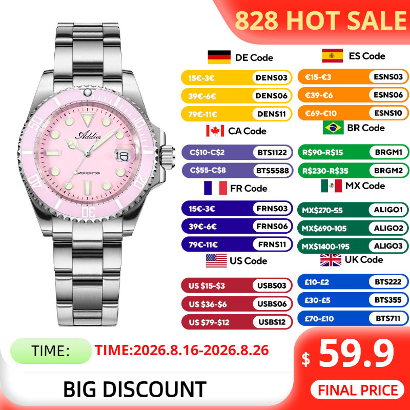 Relojes ADDIES de 36mm y 50m r - Lux Watch reseña y precio