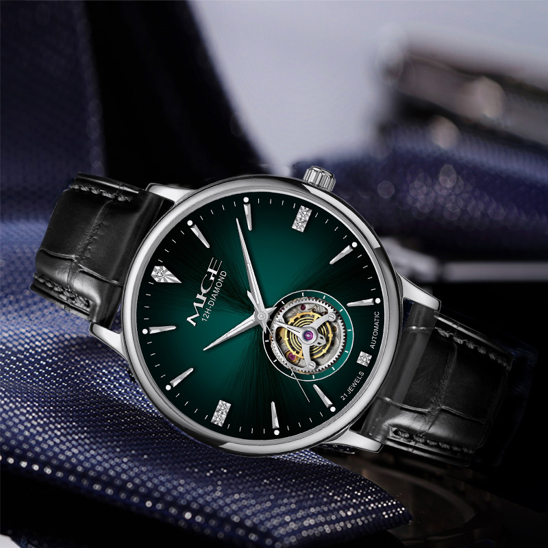 Reloj MIGE Delgado para Hombre - Luxury Watch Green Dial reseña y precio