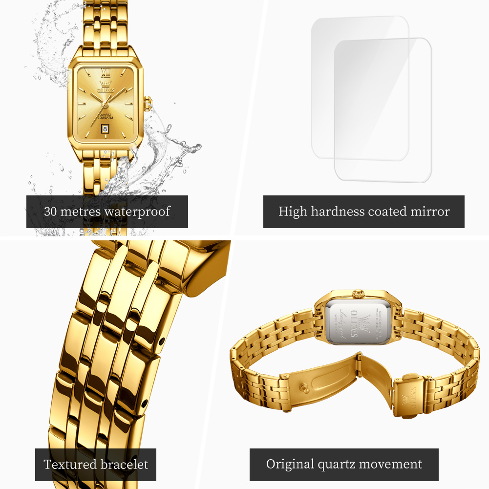 OLEVS, relojes de lujo de marc - Luxury Watch Green reseña y precio