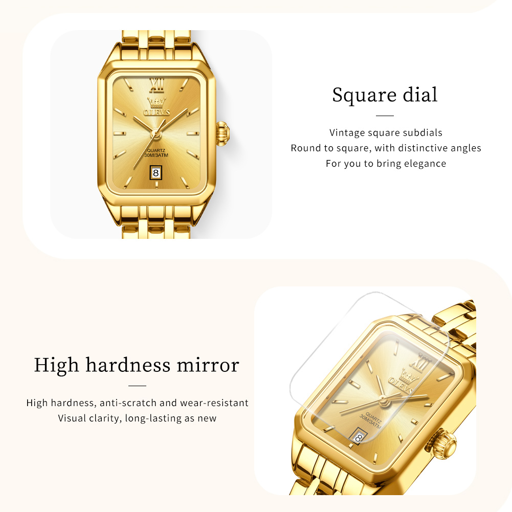 OLEVS, relojes de lujo de marc - Luxury Watch Green reseña y precio