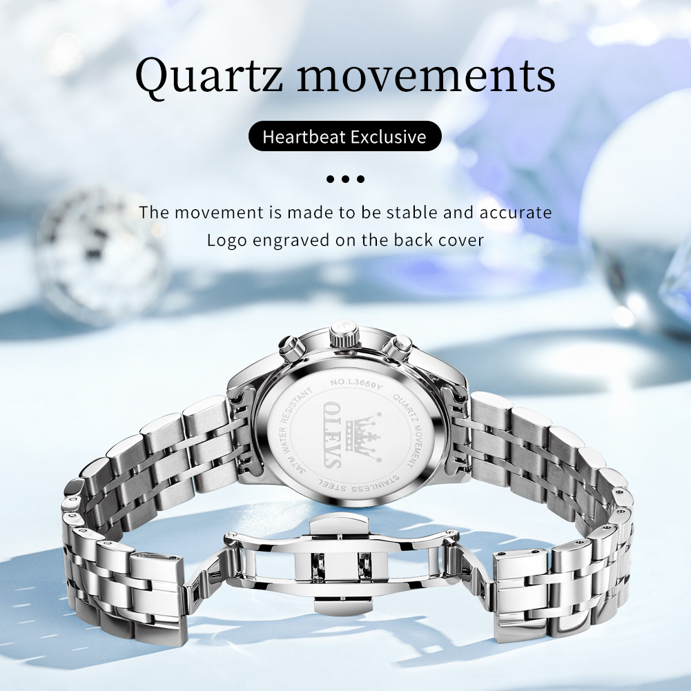 OLEVS relojes para mujer, relo - Luxury Watch Green Dial reseña y precio