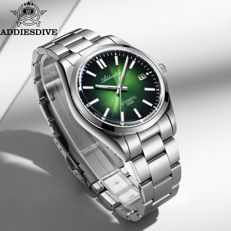 Reloj ADDIESDIVE nuevo AD2071  - Luxury Watch Green Dial reseña y precio