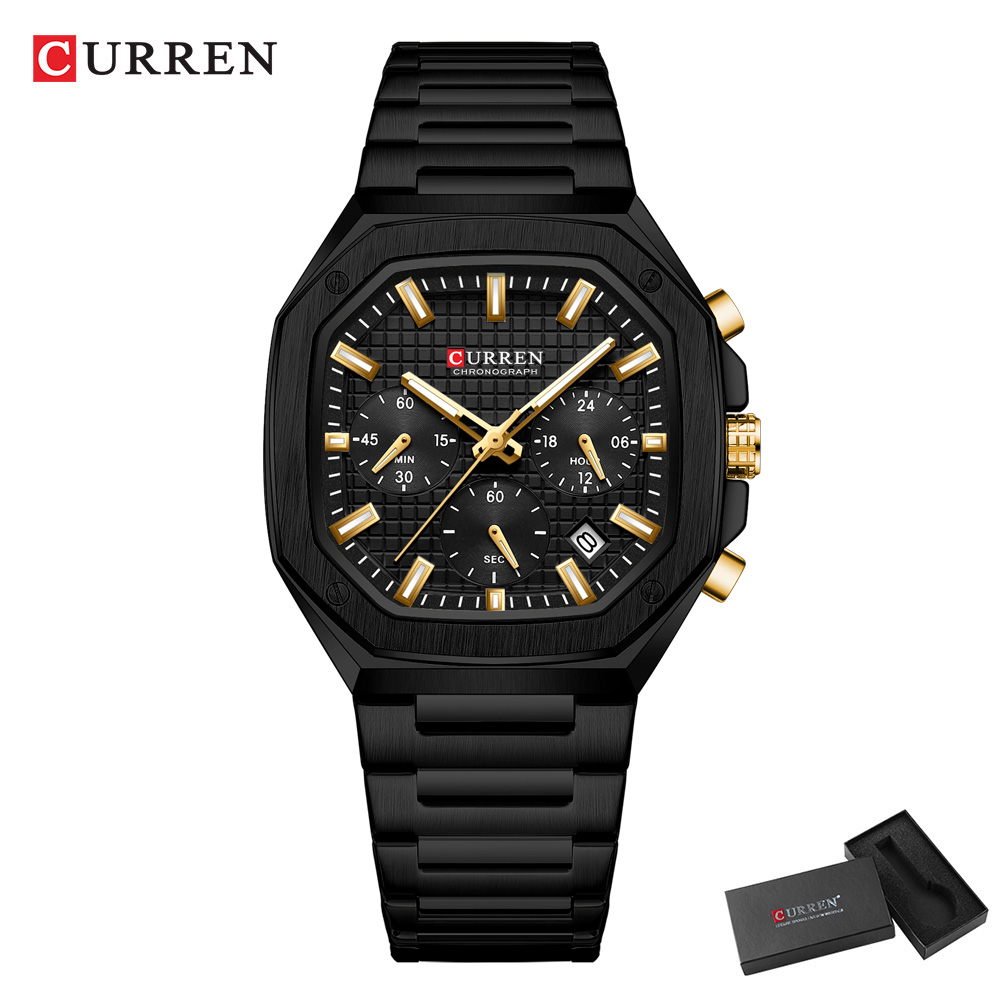 Reloj cronógrafo cuadrado de l - Luxury Watch Black reseña y precio